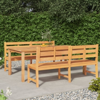 vidaXL 3-tlg. Garten-Essgruppe Massivholz Teak 3157202