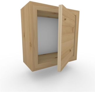 Nachttisch Nachtkommode Nachtkästchen mit Rückwand ohne Zwischenboden Wandmontage mit Türe Fichte