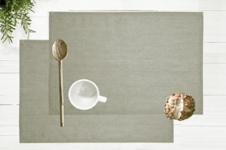 my home Platzset Aolva, (2-St), 45 x 30 cm, Strukturiert, modern, basic, Esszimmer, Wohnzimmer, Deko