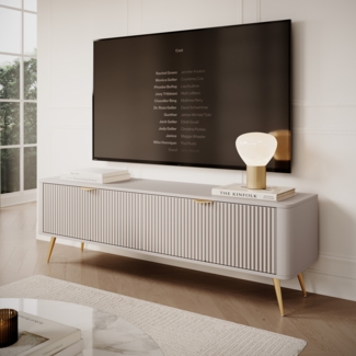 AX LIVING Moderner TV Sideboard Vespasia 163 2D –163cm Breite, Beige