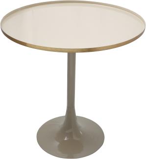 Beistelltisch Art Deco 925 Elfenbein / Taupe