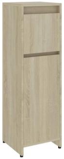 vidaXL Badezimmerschrank Sonoma-Eiche 30x30x95 cm Spanplatte [802663]