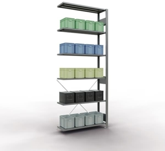 Schulte Regal MULTIplus150 12736 Anbau 2.500x1.000x300mm 6 Böden verzi