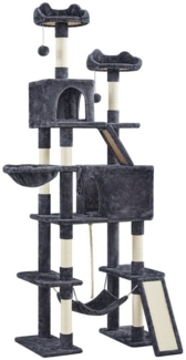 Yaheetech Kratzbaum, 206 cm Katzenbaum Kletterbaum Für 3-4 Katzen