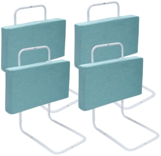 Clanmacy Bettschutzgitter Bettgitter Bettschutzgitter Kinder 4x50 cm Verstellbares Seitenschutz (4 St)