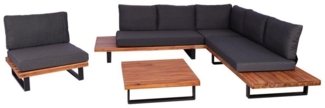 MCW Loungeset MCW-H54-Set, (4-tlg), Wasserabweisende und abnehmbare Bezüge, Hohe Stoffqualität 230g/m²
