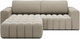 Eltap 'Bonett' Ecksofa mit Schlaffunktion, 92 x 175 x 250 cm, Dunkelbeige, Links