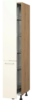 KOCHSTATION Apothekerschrank KS-Trea SVAV30-195 inklusive 5 verstellbarer Drahtkörbe, Höhe 195 cm, Breite 30 cm