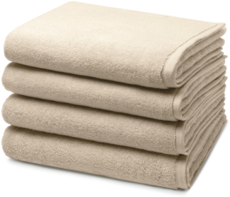 Ross Sensual Skin 4 tlg. Frottier-Set - 4 X Handtuch (50 X 100cm) - 500 g/m2 - Natur