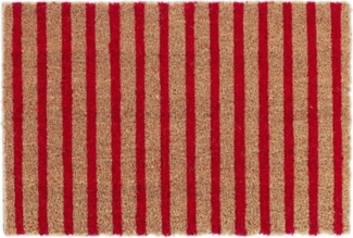 Kokos Fußmatte rot-natur gestreift 10042693