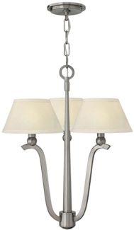 Kronleuchter, Deckenleuchte, Nickel, B 53,3 cm