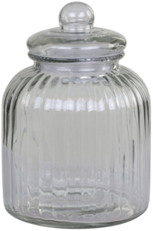Chic Antique - Vorratsglas Vorratsdose Vorratsbehälter 3,5L Glas Rillen 61063700