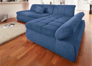 DOMO collection Ecksofa NMoric XXL, B/T/H: 300/172/80cm, Revamierenabschluss L-Form, wahlweise mit Bettfunktion und Armlehnverstel,lung