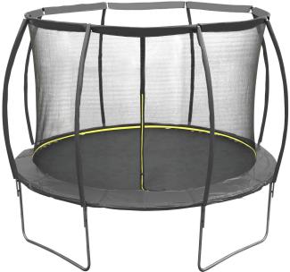 Garten Trampolin mit Sicherheitsnetz, schwarz, 305 cm 10 FT