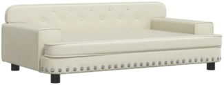 vidaXL Kindersofa Creme 90x53x30 cm Kunstleder 3196288