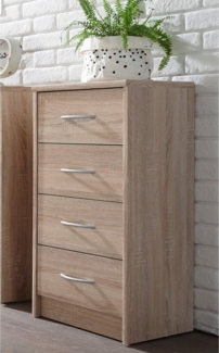 Kommode >Olli< in Sonoma-Eiche - 38x86x35cm (BxHxT)