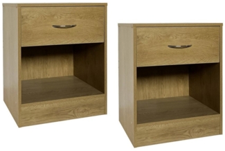 HTI-Living Nachtkommode Nachtschrank 2er-Set Thekla 4050 (Set, 2 St, 2 Nachtkommoden), Nachttisch Nachtkommode