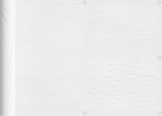 vidaXL Balkon-Sichtschutz Weiß 75x700 cm 100 % Polyester-Oxford 4000088