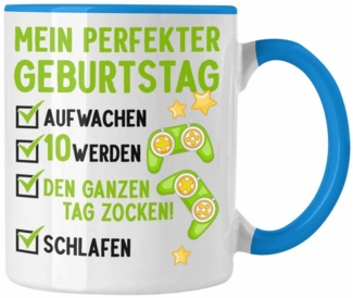 Trendation Tasse Trendation - 10 Geburtstag Junge Jungen Geschenke Tasse 10er Geburtsta