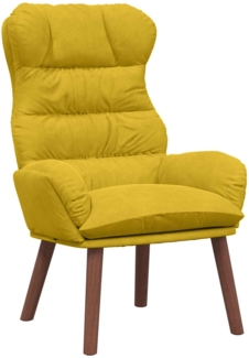 vidaXL Sessel Gelb 69 x 74 x 93 cm Samt 42001894