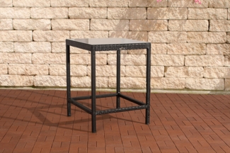 CLP Polyrattan Tisch Alia,schwarz