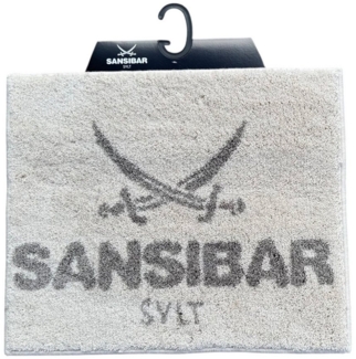 Sansibar Sylt Badematte Badematte »Sansibar, Höhe 20 mm, mit Sansibar Logo Schriftzug, rutschhemmend beschichtet, fußbodenheizungsgeeignet, strapazierfähig, schnell trocknend, Polyacryl, rechteckig, 55x65 cm, 60x100 cm, 70x120 cm