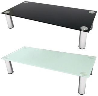 Mucola TV-Rack Monitorerhöhung Schreibtischaufsatz Monitorständer TV Glasaufsatz (Stück, 1 St, Monitorerhöhung), Robust und stabil
