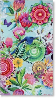 hip Strandtuch Chess, Frotteevelours (1-St), Baumwolle, Velours, 100x180, Weich, Strand, Erwachsen, Mandala, Türkis