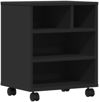 vidaXL Druckerständer mit Rollen Schwarz 41x32x48 cm 840619
