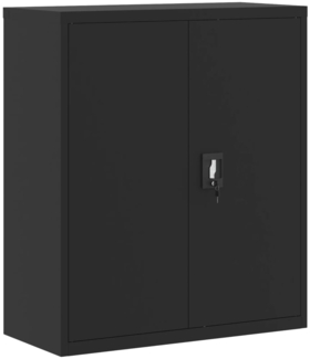 vidaXL Aktenschrank Schwarz 90x40x105 cm Stahl 339738