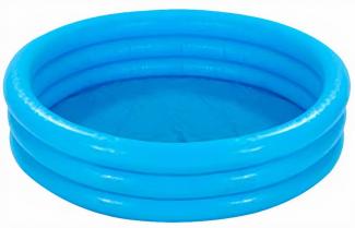 Pool 3-Ring Crystalblue, 168 x 38 cm