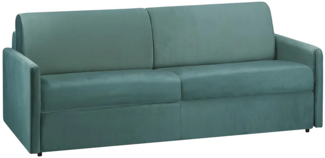 Schlafsofa 4-Sitzer Samt CALIFE - Minzgrün - Liegefläche: 160 cm - Matratzenhöhe: 22 cm