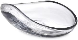 Casa Padrino Luxus Glasschale 42x28 x H. 12,5 cm - Mundgeblasene Deko Glas Obstschale - Glas Deko Accessoirs - Luxus Kollektion