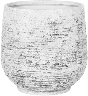Blumenkübel DIONI Stein 32 cm Hellgrau