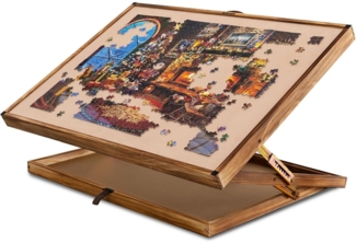 Holz Puzzlebrett 2-in-1 für 1000 und 1500 Teile, höhenverstellbar