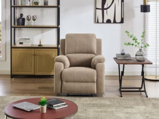 Vente-unique - Relaxsessel - Mikrofaser - Taupe - BRODY
