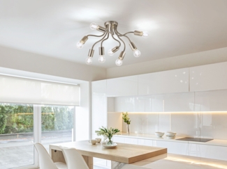 Deckenleuchte 8 flammig mit beweglichen Armen & LED dimmbar, Ø 60cm