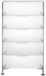 Kartell Mobil Aufbewahrungsschrank Stahl/Verchromt