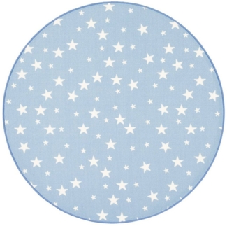 Snapstyle Kinderteppich Kinder Spiel Teppich Sterne Rund, Rund, Höhe: 5 mm