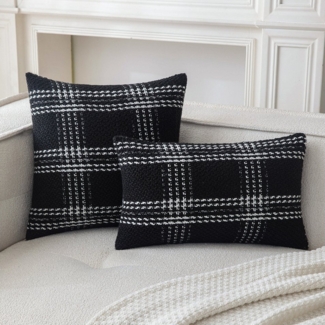 BYSURE Kissenbezug, (2 Stück), Jacquard Deko-Kissenbezüge für Couch/Sofa/Schlafzimmer, 2 Stück