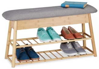 Schuhbank mit Sitzfläche und Stauraum