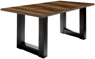 Ausziehtisch Biblis-System / The Big System, Schwarz, Holzfarben, 190 x 76 x 90 cm