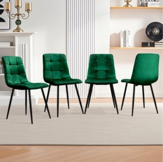 HOMELUX 4-Fußstuhl Esszimmerstühle Küchenstuhl 4er Set Essstühle mit Rückenlehne (Set, 4 St), Kann für private oder gewerbliche Zwecke genutzt werden, bis 110 kg