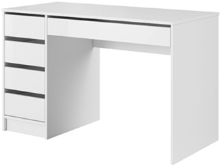 Stylefy Lilu Schreibtisch Weiß, 75 x 55 x 12 cm