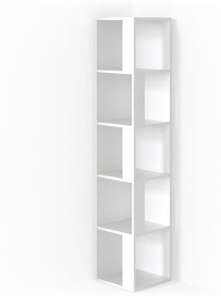 Eckregal Lio Weiß 33.3 x 162.2 cm Vicco