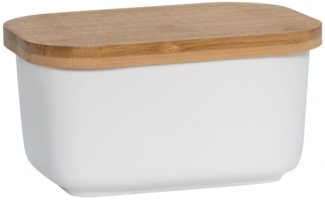 Maxwell & Williams Kitchen Butterdose mit Holzdeckel, Porzellan - Holz, AW0203