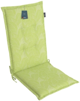 LILENO HOME Hochlehnerauflage Gartenstuhl Auflage, bequeme Sitzauflage für Gartenmöbel, Stuhlkissen, (1 St, 1er Set), Polsterauflage Blätter Grün, Sitzpolster für Klappstühle