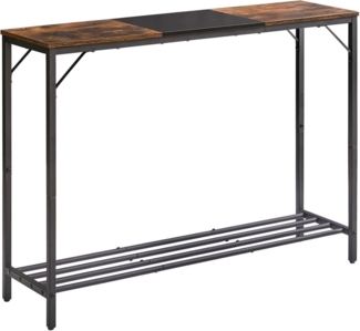 YMYNY Konsolentisch Beistelltisch Spleißdesign Schmaler Sofatisch 107×30×78CM