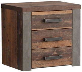 Newroom Kommode Dally, Kommode Old Wood Vintage und Betonoptik Modern Industrial Sideboard