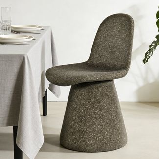 Duhome Esszimmerstuhl (7279B1), 360-Grad-Drehstuhl, Bouclé Stoff, Moderner Loungesessel